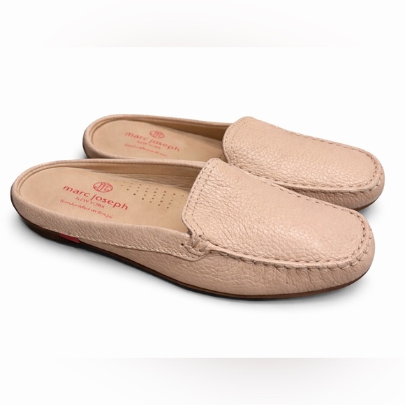 Marc Joseph Shoes - Marc Joseph New York Tan Leather Mule Loafer Flats Size 5.5 NEW No Tags